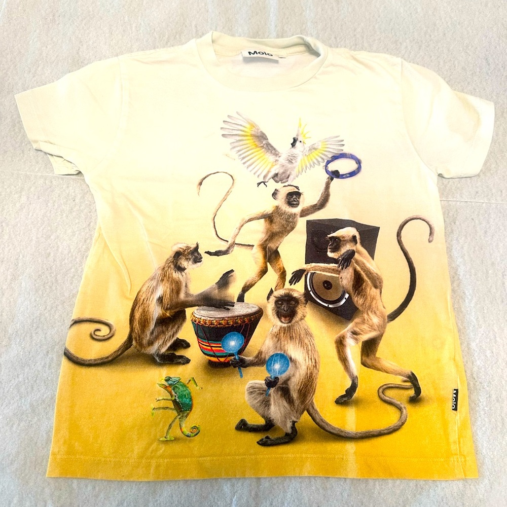 Molo boys T-shirt size 128/8. Excellent condition.